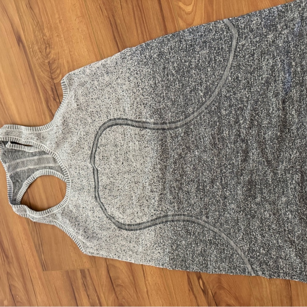 lululemon athletica Gray Racerback Tank Top